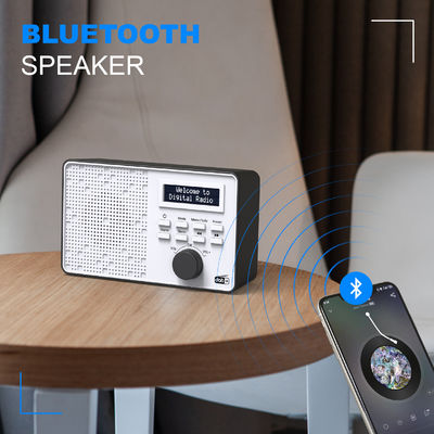 ABS خانه DAB / DAB FM رادیو قابل حمل 30 ایستگاه رادیو خانگی اینترنت با بلوتوث