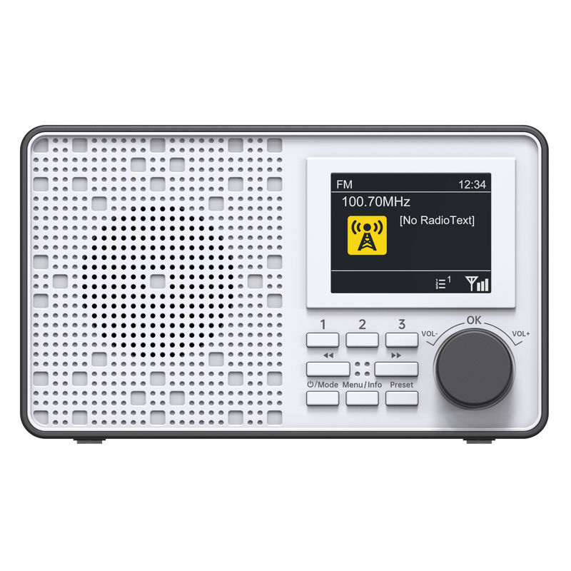 Με απώλεια AM / FM Ψηφιακό ραδιόφωνο DAB Φορητό συναγερμό Ραδιόφωνο DAB+ με έγχρωμη οθόνη TFT