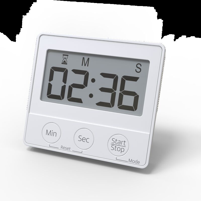 Mini Desktop Digital Clock with Timing Function Plastic Material Eco-Friendly LCD Display 90 Min Countdown
